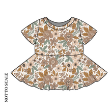 Load image into Gallery viewer, Folk Floral Peplum Top
