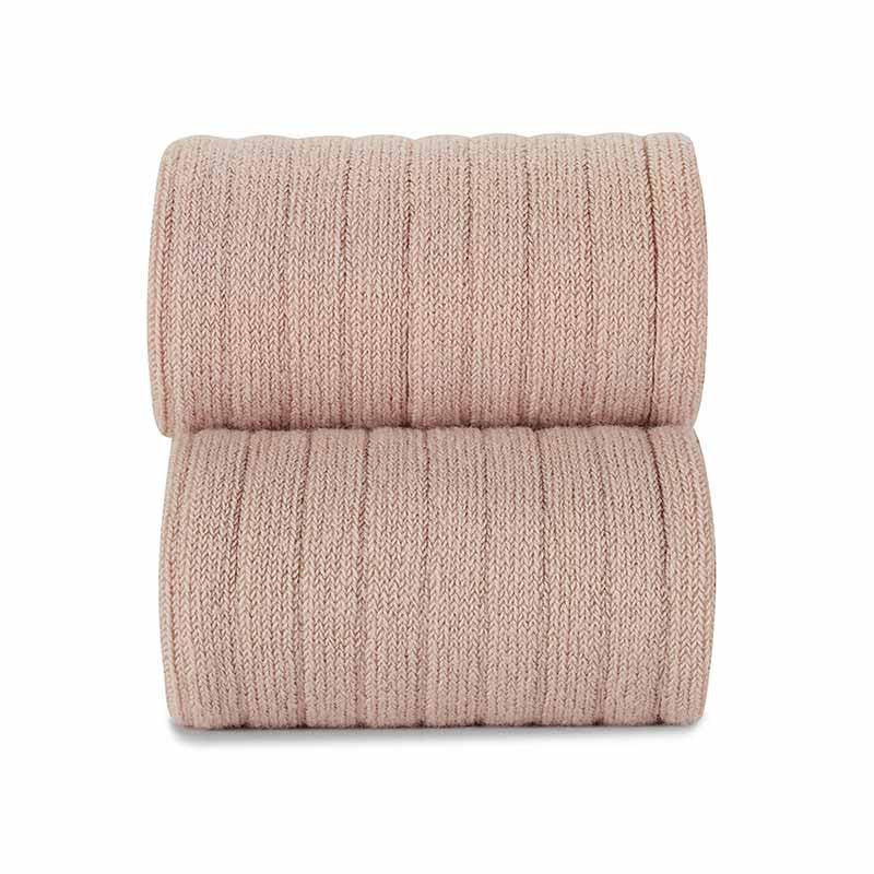 Cóndor Cotton Rib Knee High Socks - OLD ROSE