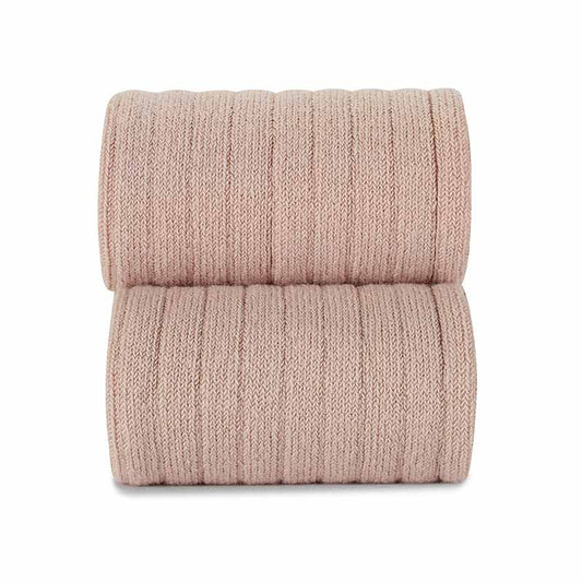 Cóndor Cotton Rib Knee High Socks - OLD ROSE