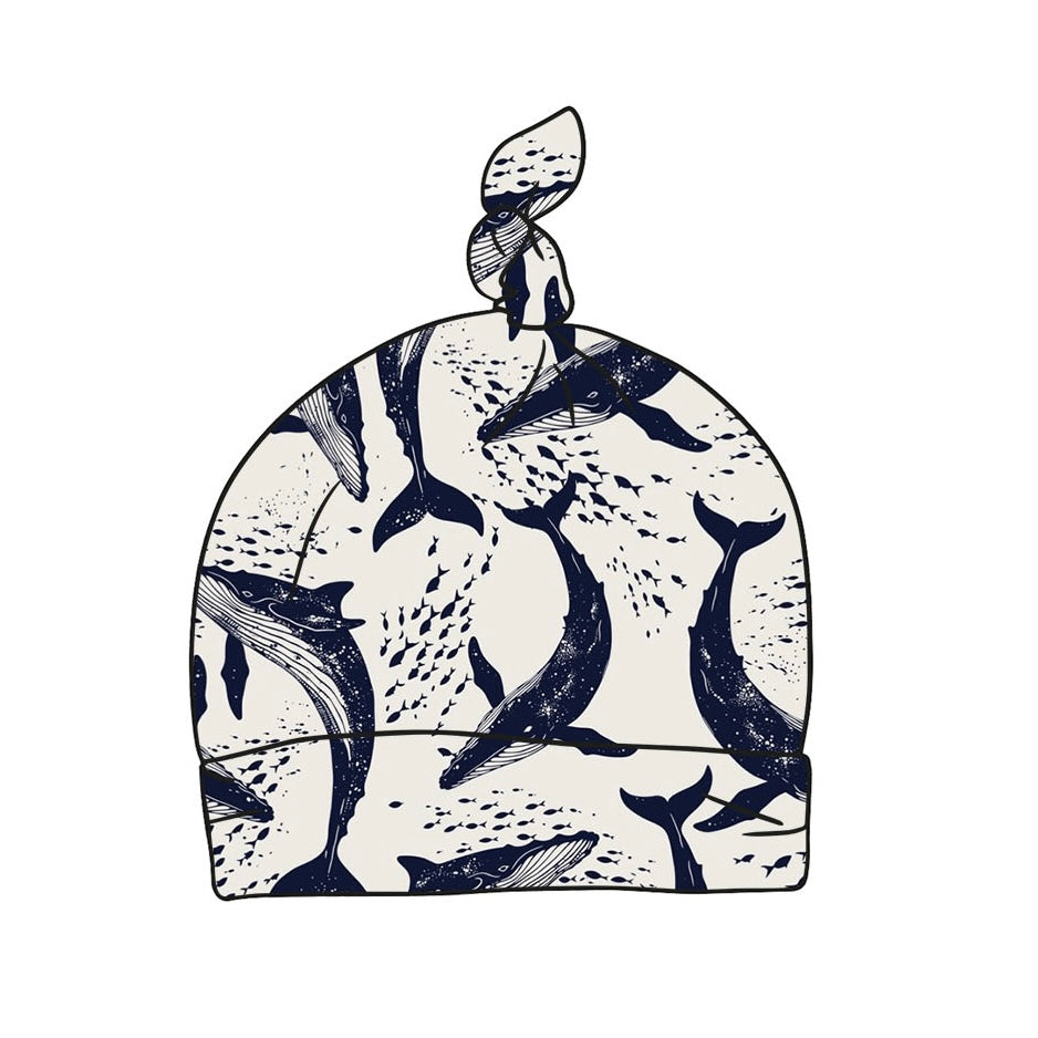 Whale Pod Knotted Hat