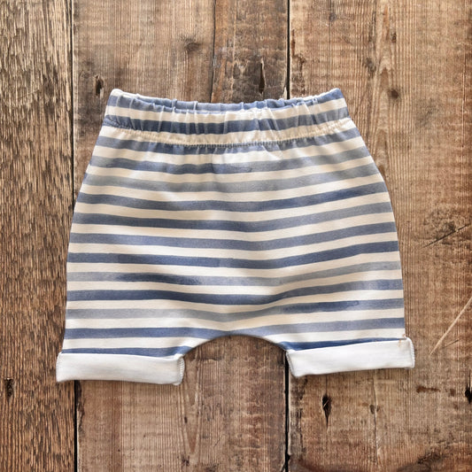 Watercolour Stripes Rolled Shorts 0-3m
