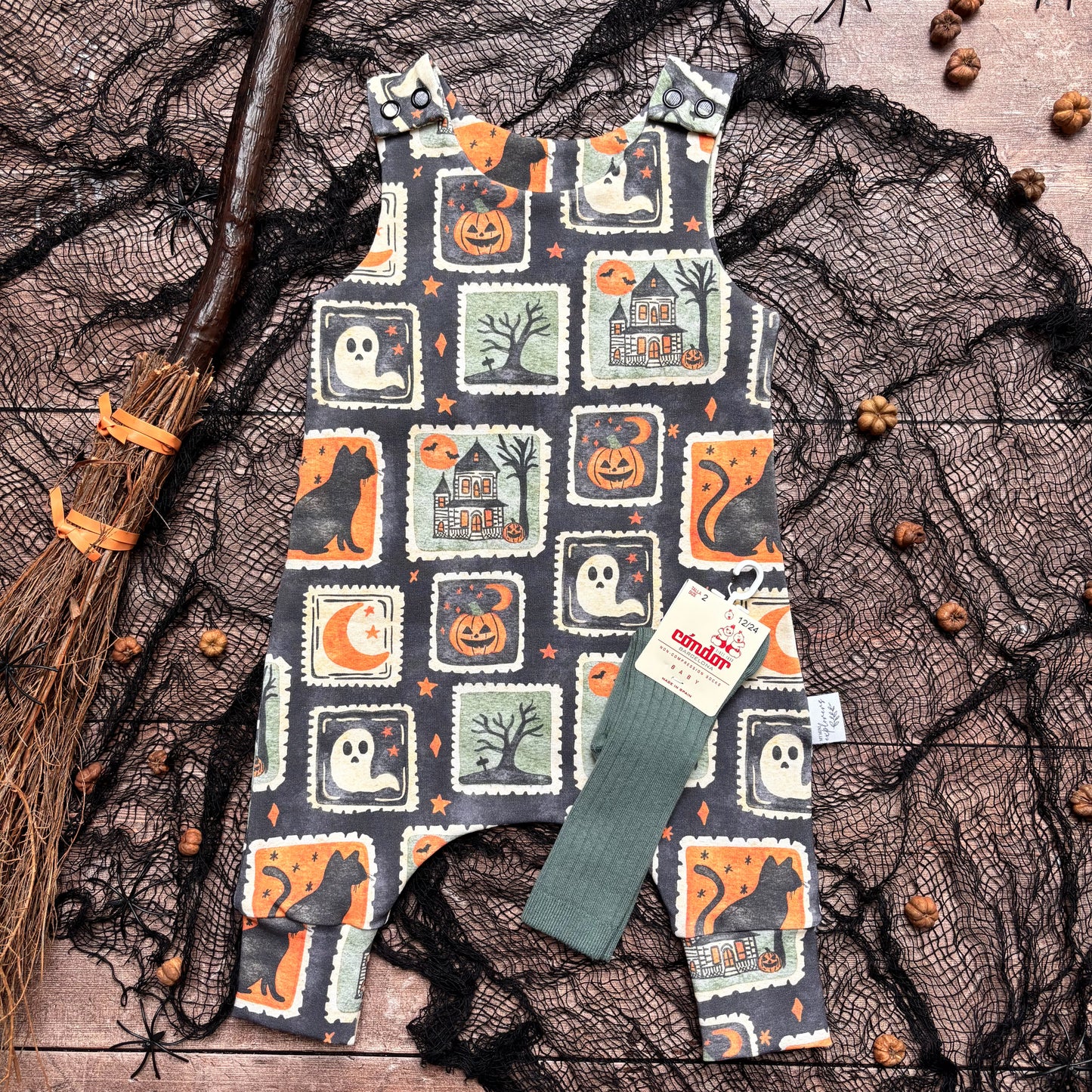 Halloween Stamps Child & Baby Full Length Romper