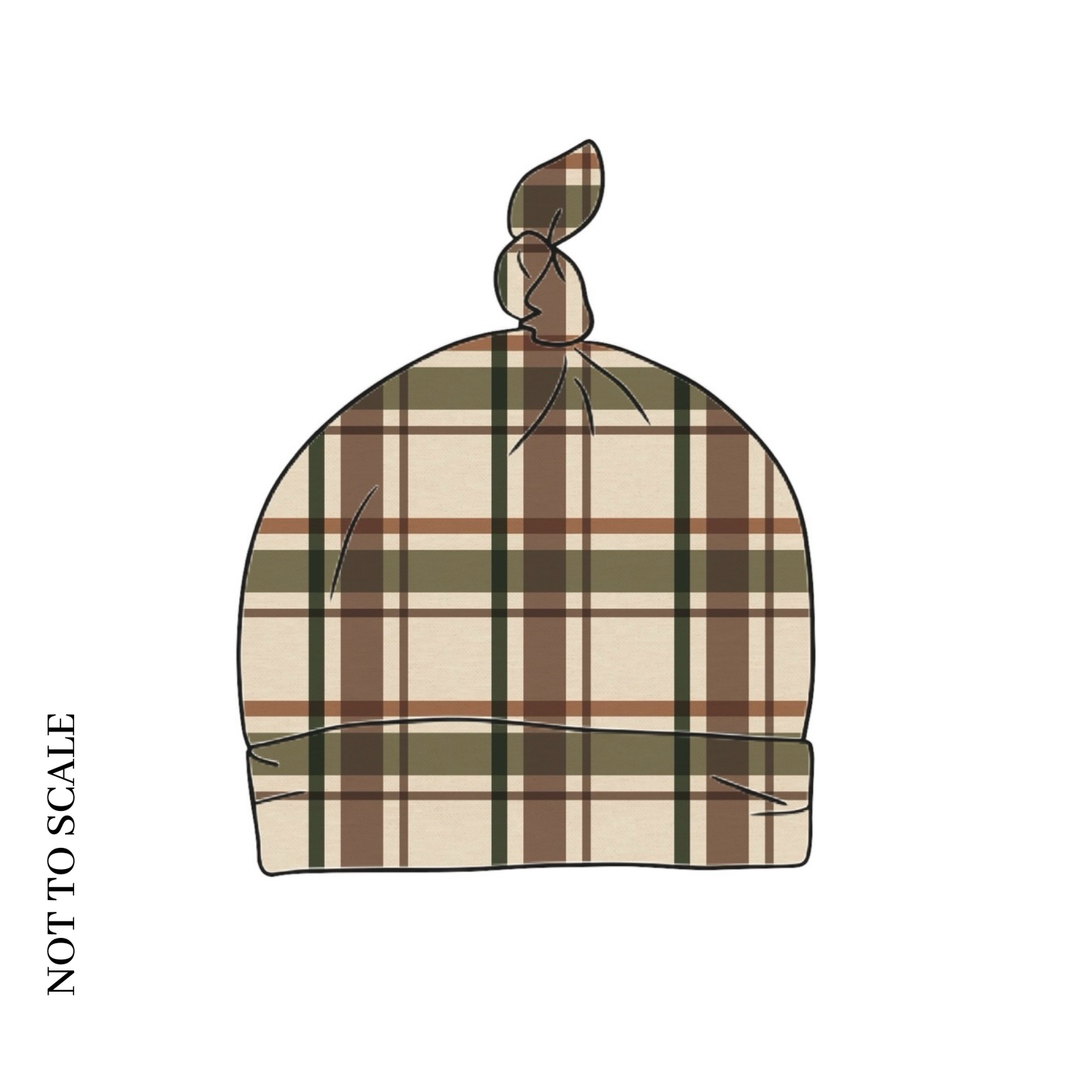 Wild Wood Check Knotted Hat