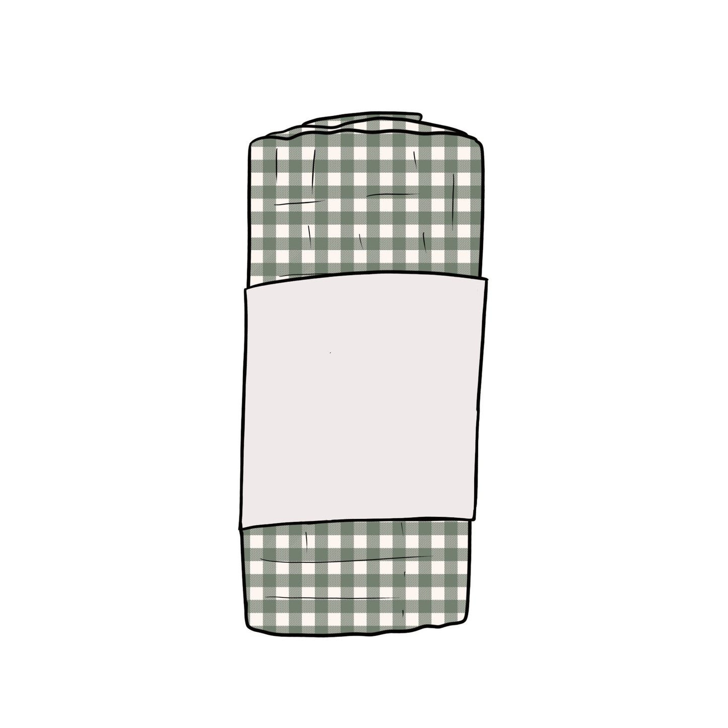 Forest Gingham Muslin Swaddle Blanket