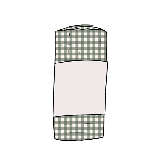 Forest Gingham Muslin Swaddle Blanket
