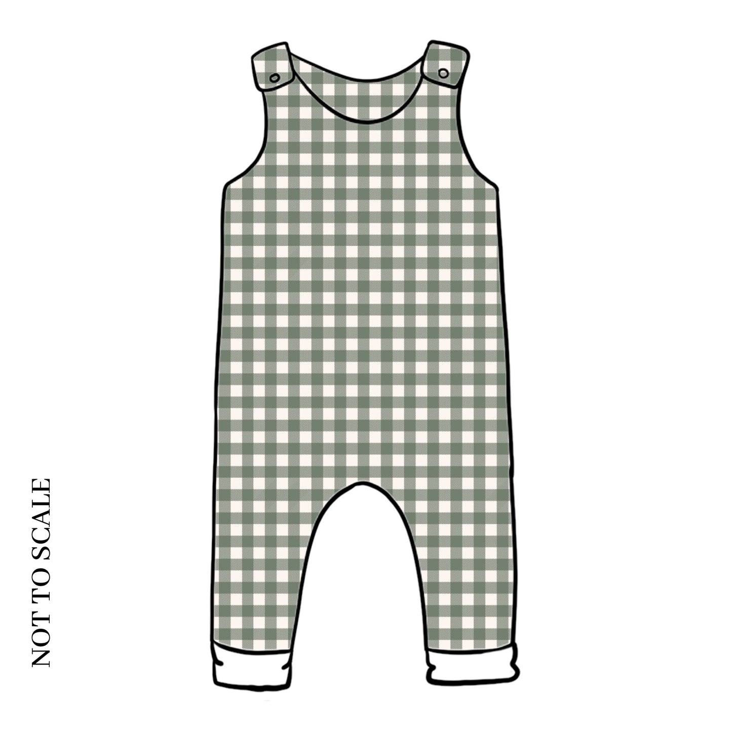 Forest Gingham Romper