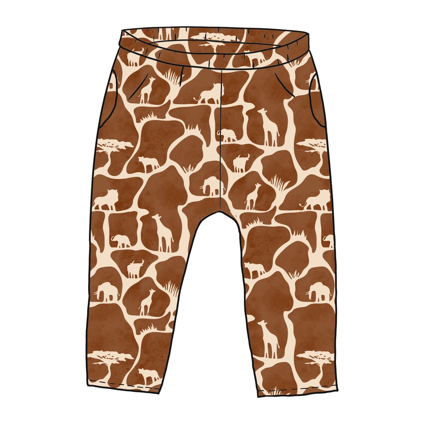 Wild Safari Toddler & Child Pocket Trousers