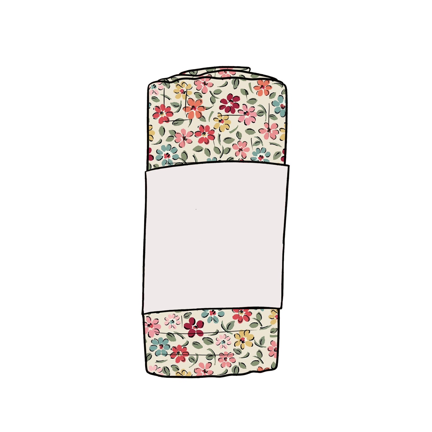 Ditsy Floral Muslin Swaddle Blanket