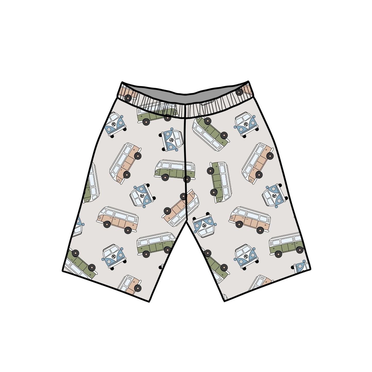Classic Campers Child & Baby Shorts - Rolled or Hemmed