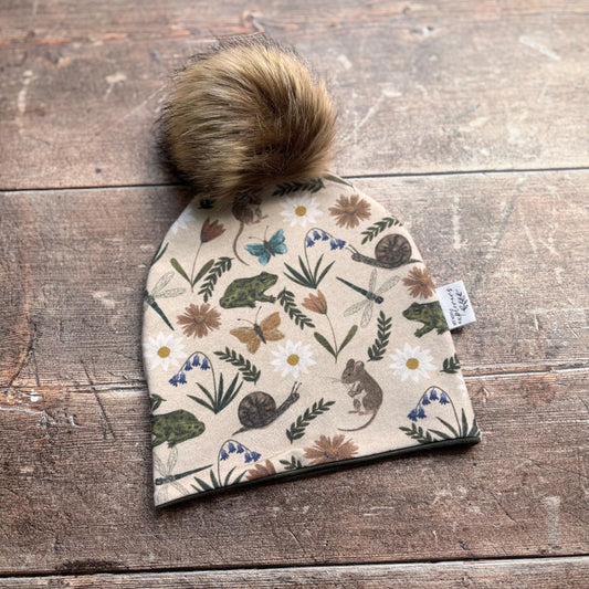 Busy Meadow Toddler & Child Bobble Hat