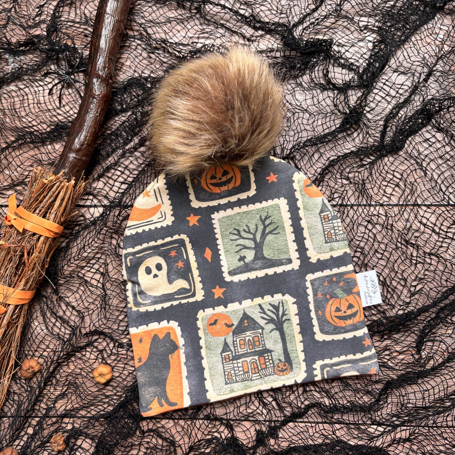 Halloween Stamps Toddler & Child Bobble Hat