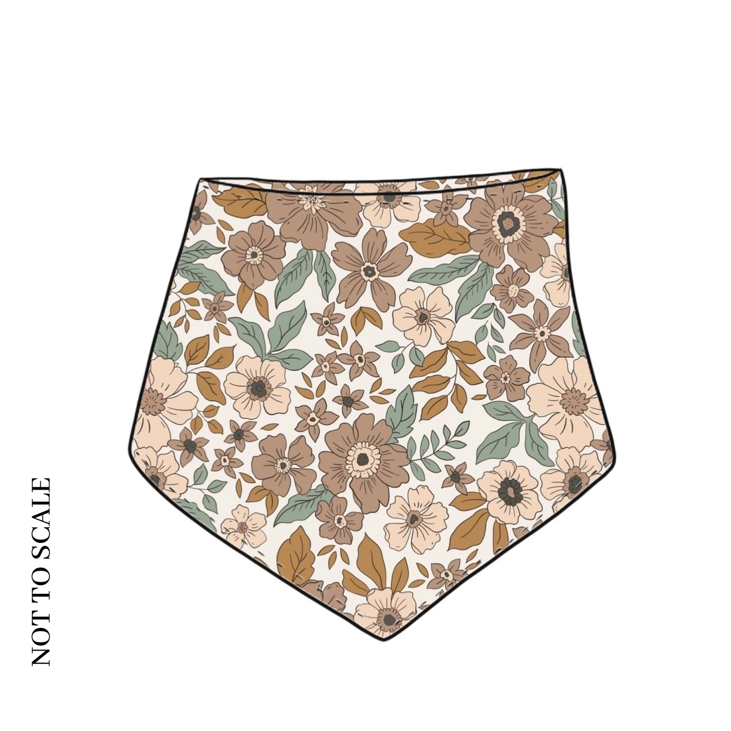 Folk Floral Dribble Bib