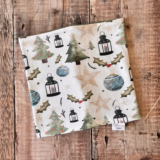 Festive Times Snood 1-4 years (Khaki inside)