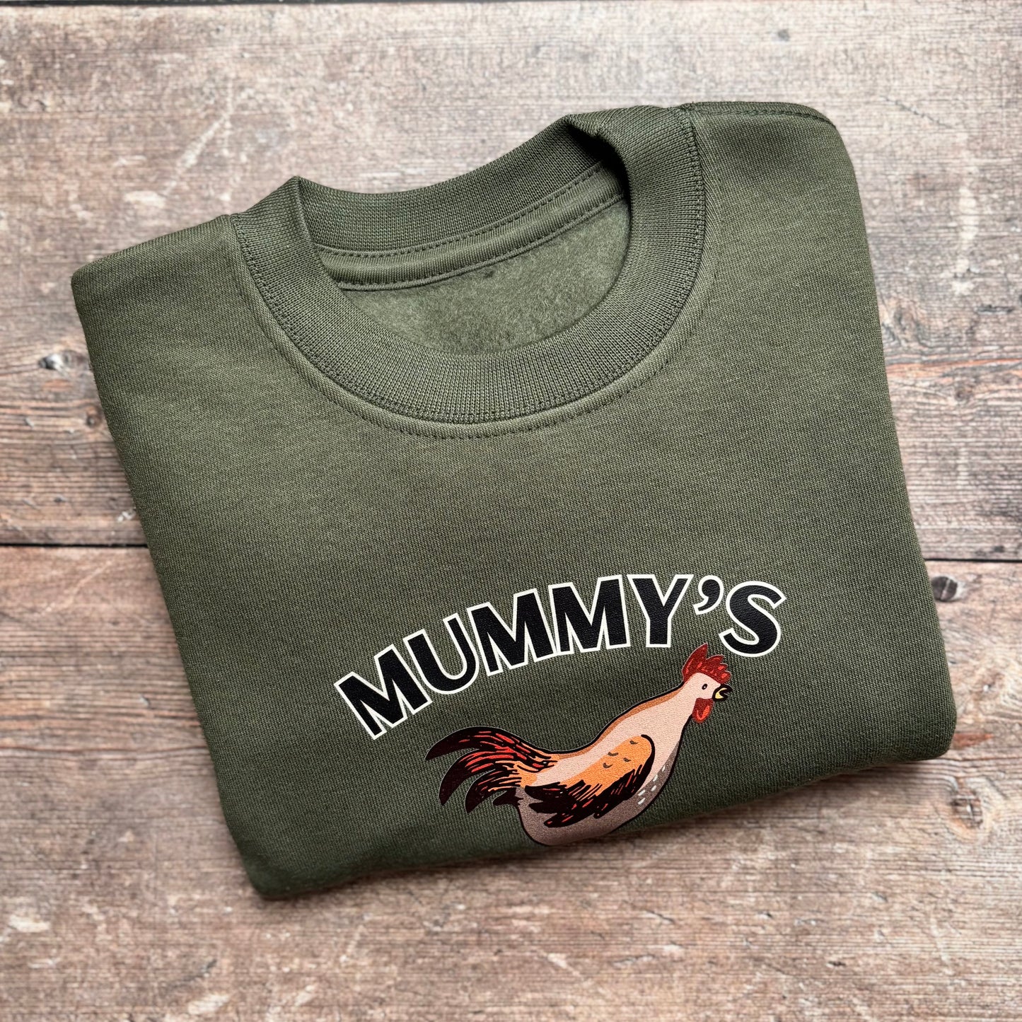 Mummy's Little Alarm Khaki Sweatshirt