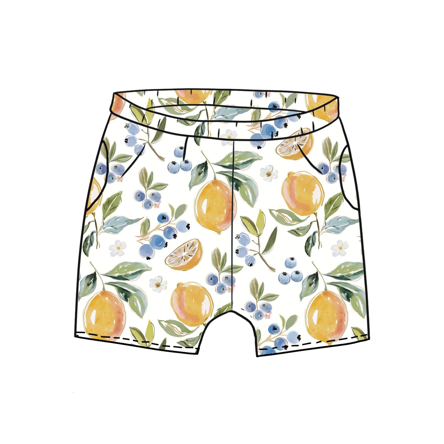 Fresh Lemons Toddler & Child Pocket Shorts