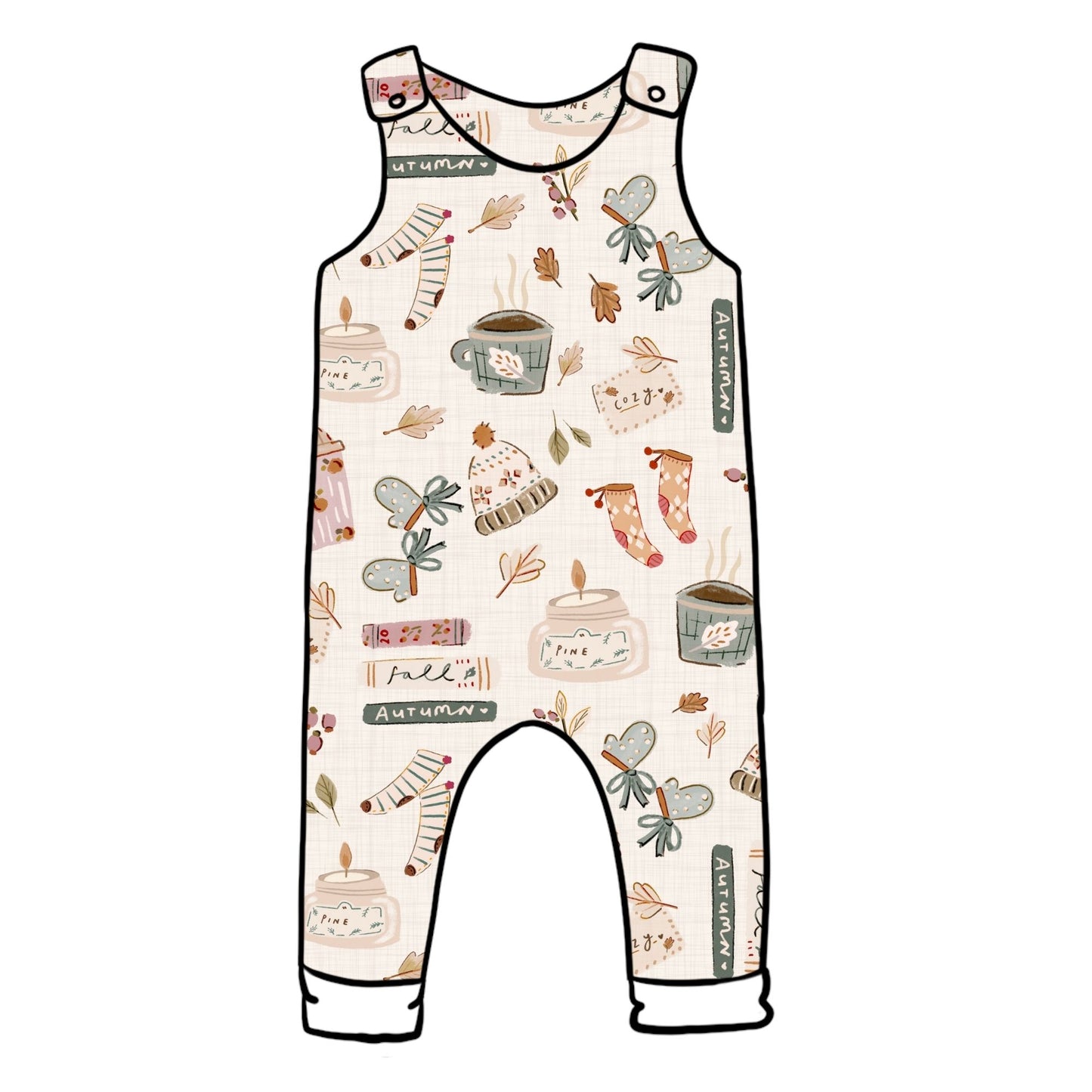 Autumn Girl Child & Baby Full Length Romper