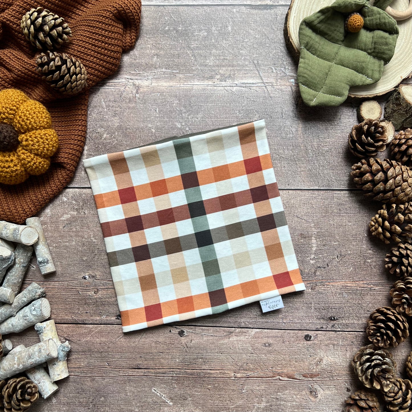 Rust Check Snood 1-4 years (army inside)