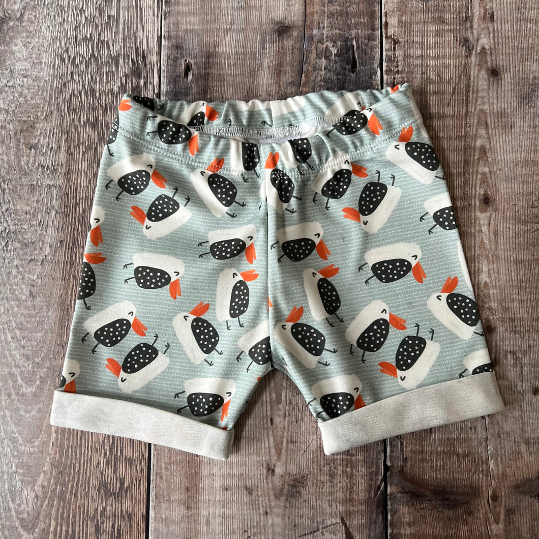 Perfectly Imperfect Seagulls Rolled Shorts 2-3 years