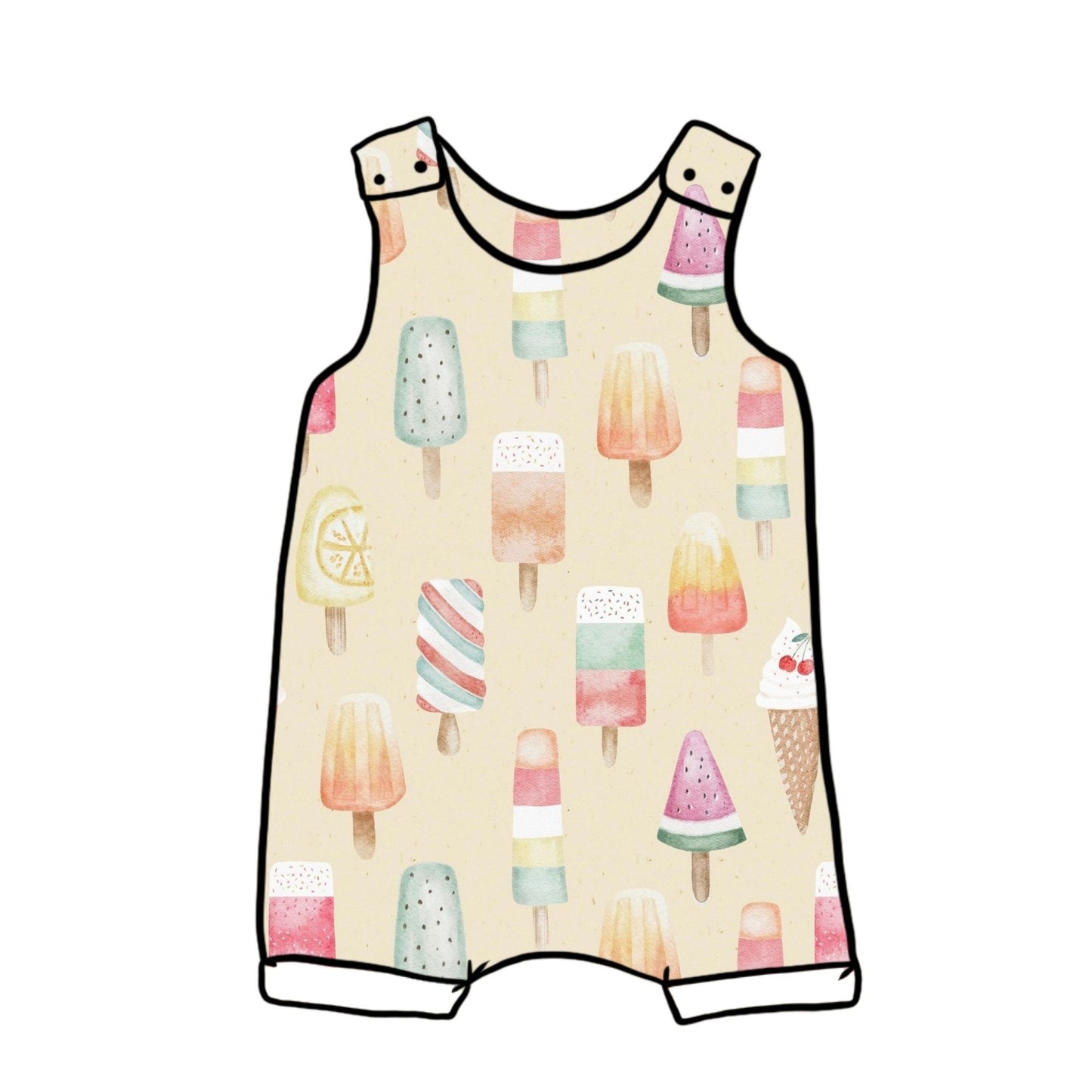 Ice Creams Child & Baby Short Romper