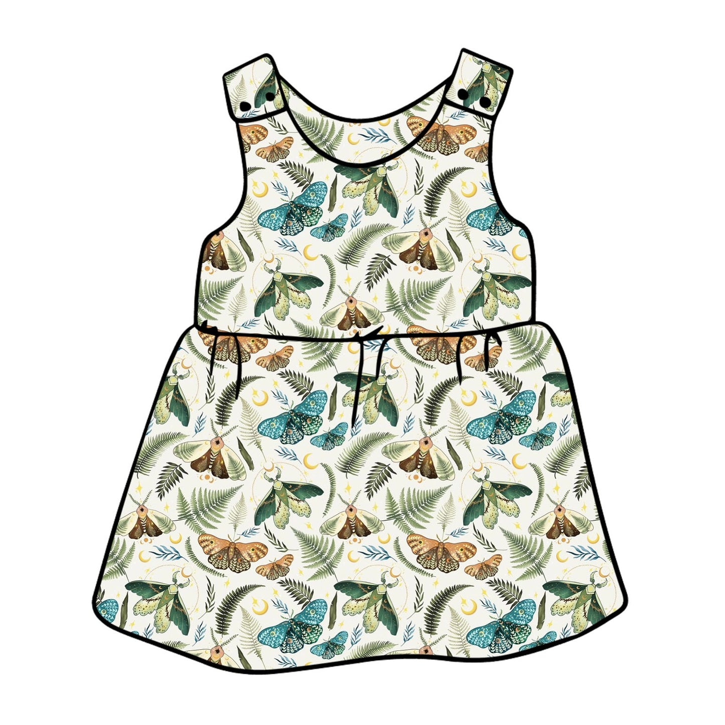Flutter Pinafore Dress