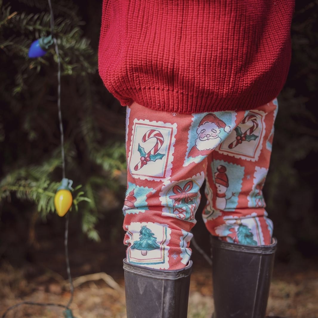 Christmas Stamps Child & Baby Leggings