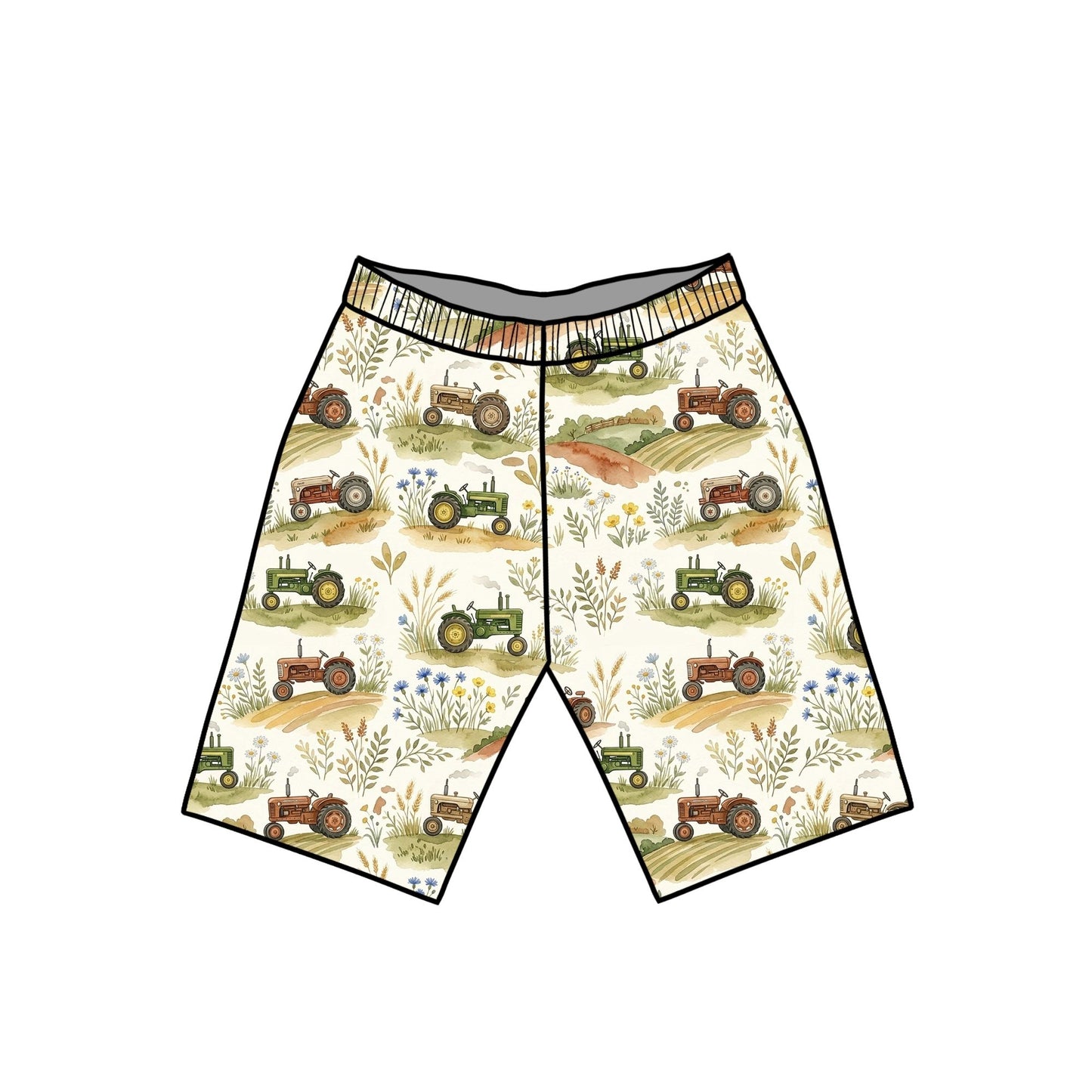 Harvest Fields Child & Baby Shorts - Rolled or Hemmed