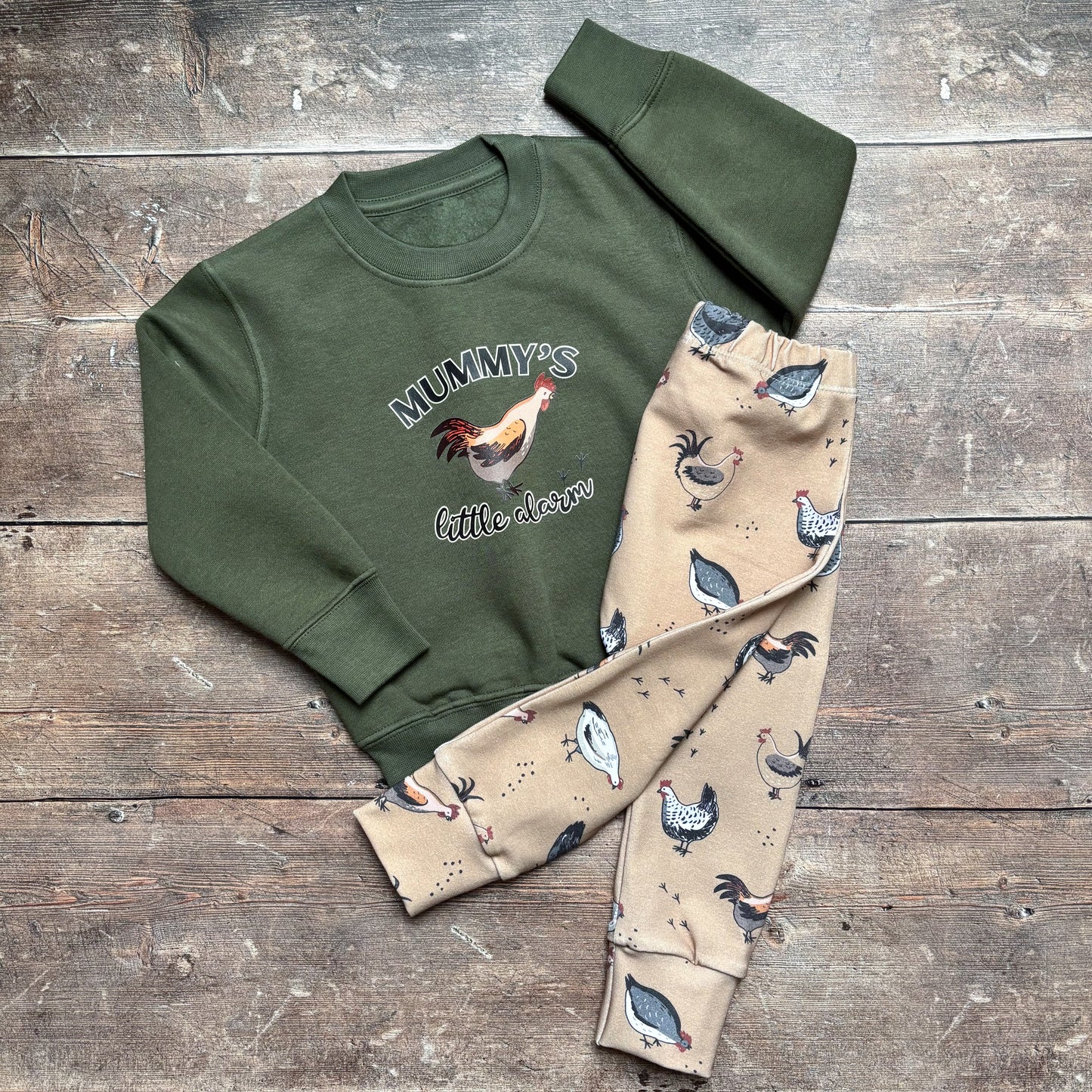 Mummy's Little Alarm Khaki Sweatshirt