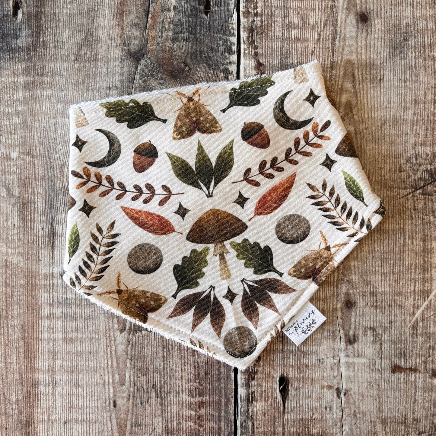 Moth & Moon Dribble Bib