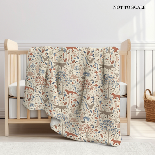 Autumn Forest Sherpa Blanket