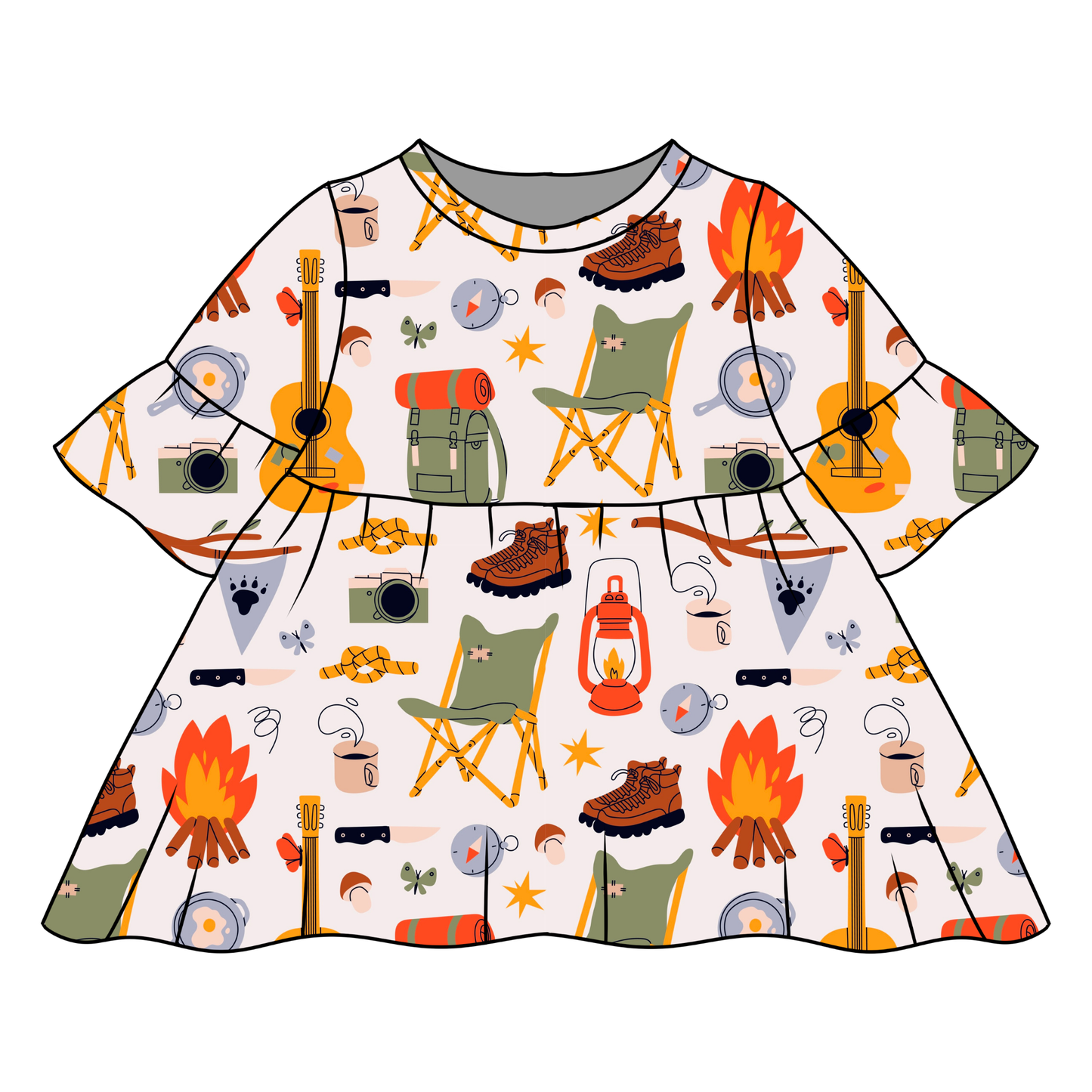 Camping Child & Baby Sleeved Dress - 3 options