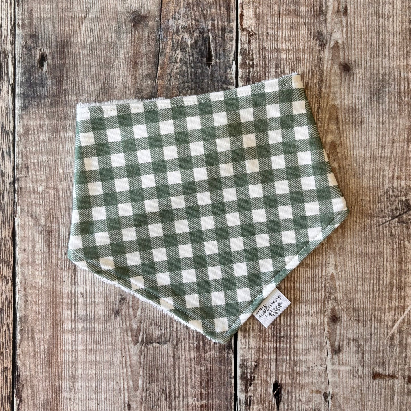 Forest Gingham Dribble Bib