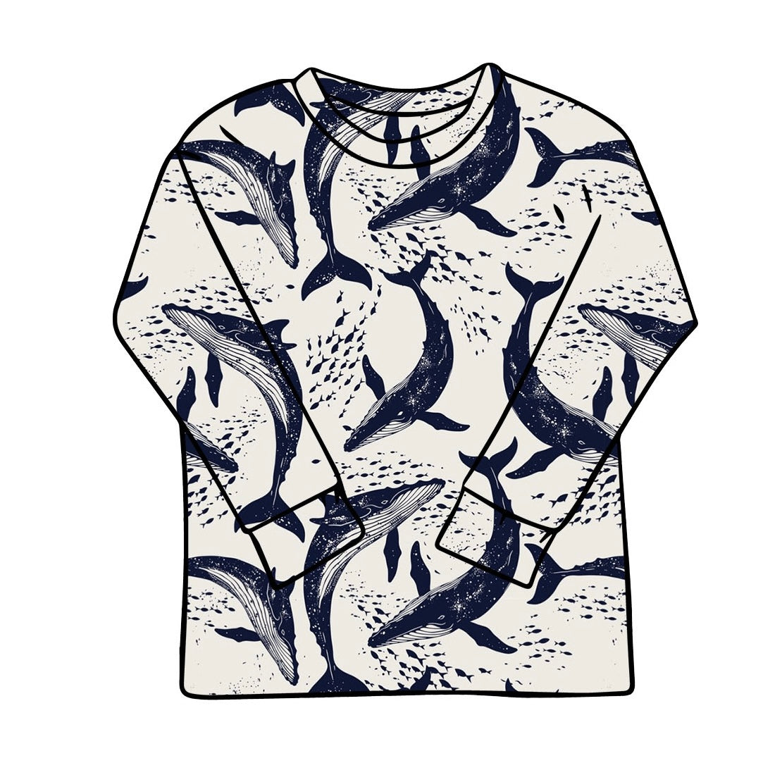 Whale Pod Long Sleeve T-Shirt