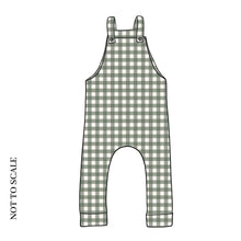 Load image into Gallery viewer, Forest Gingham Dungarees
