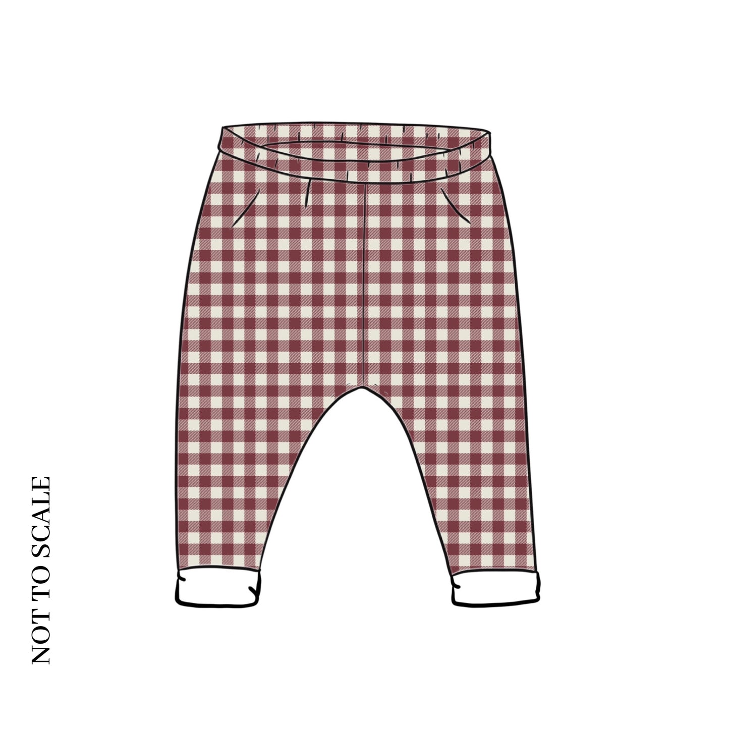 Berry Gingham Leggings