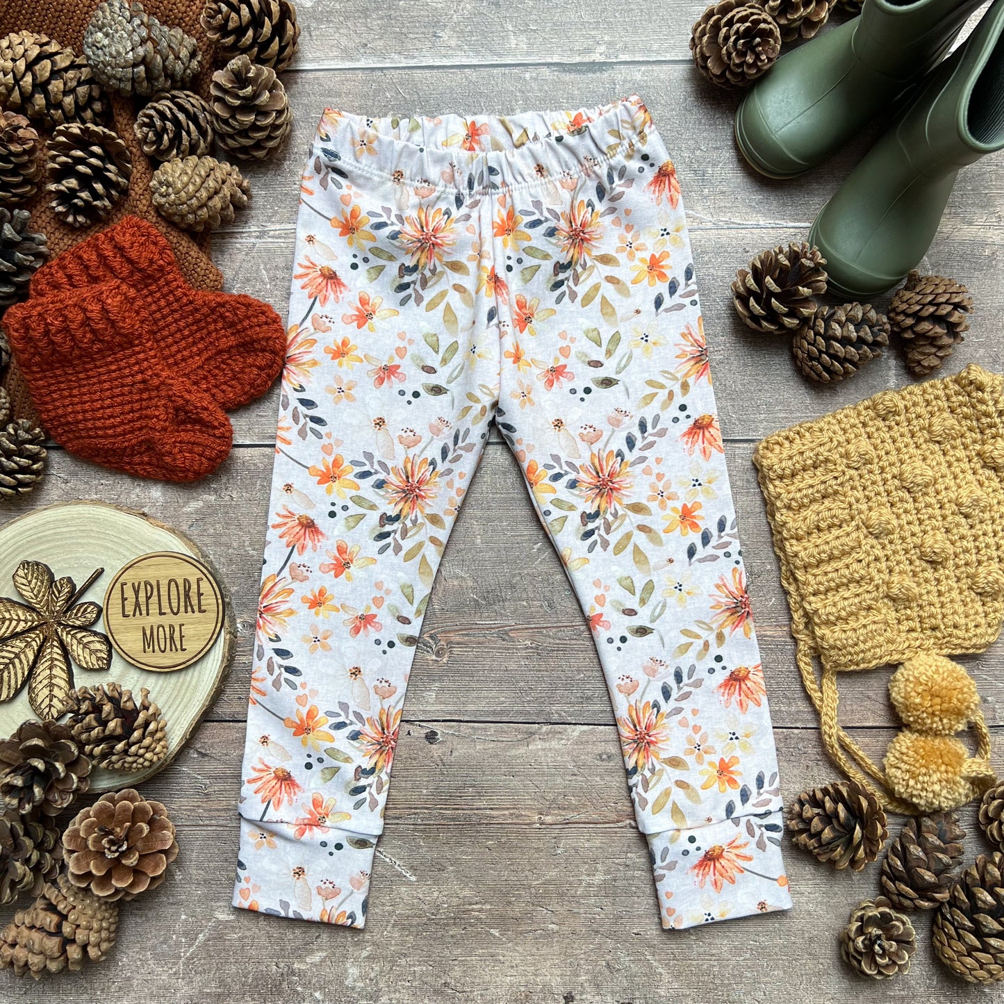 Amber Blooms Leggings 4-5 years
