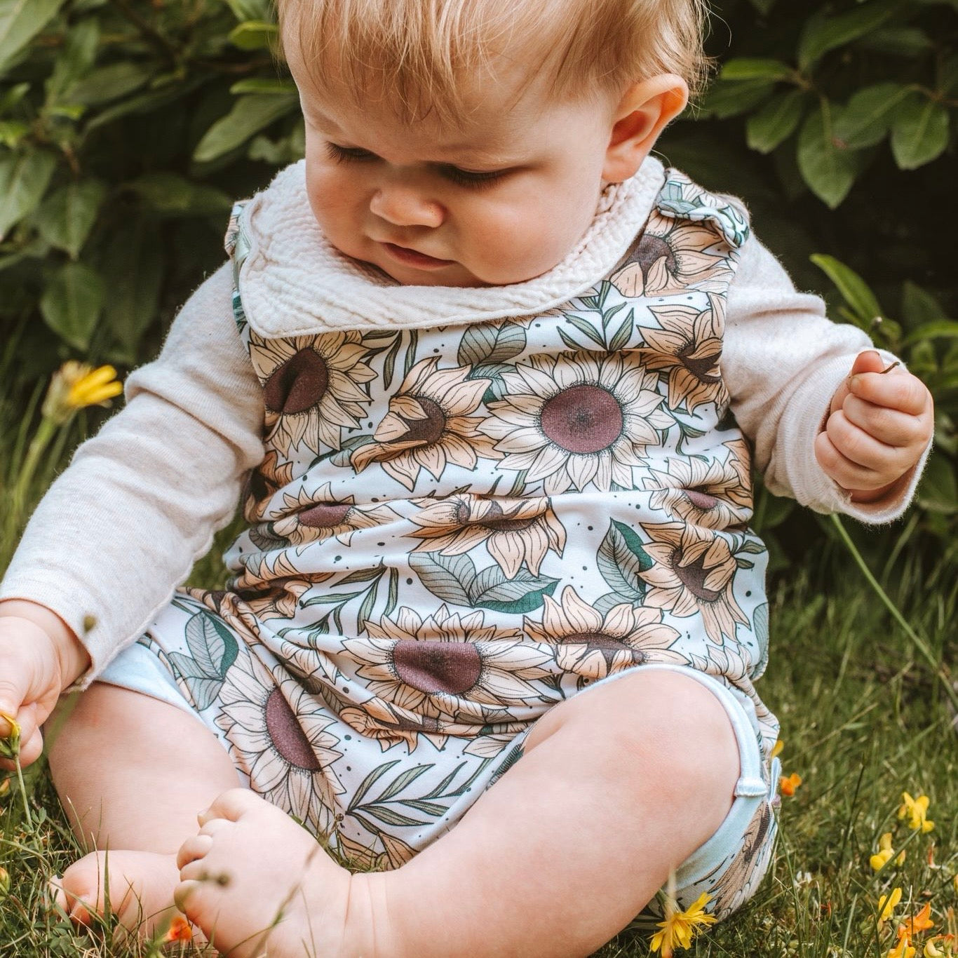 Sunflower Meadow Child & Baby Short Romper