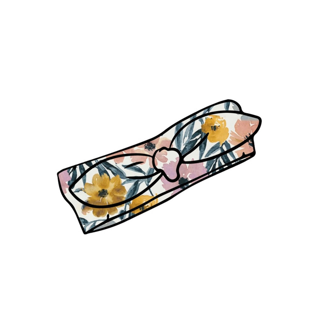 Sunny Blooms Knot Bow Headband