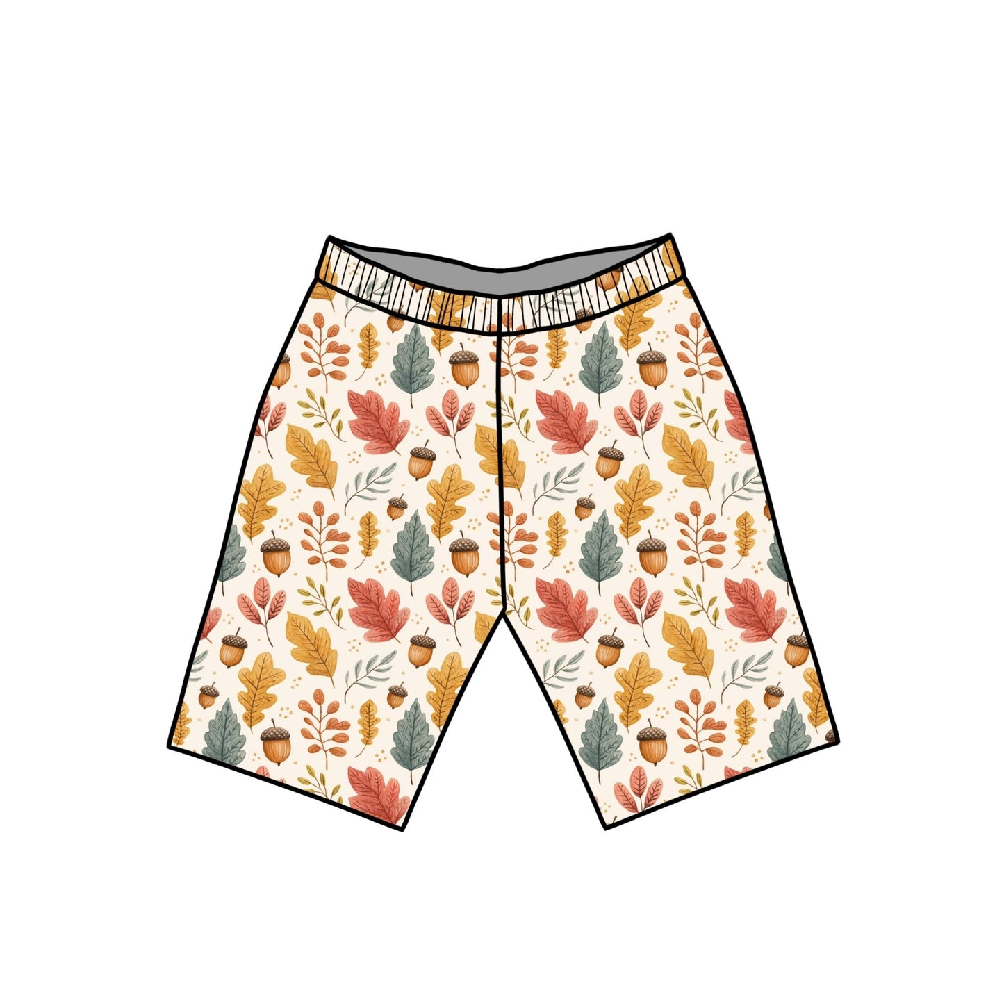 Acorns and Leaves Child & Baby Shorts - Rolled or Hemmed