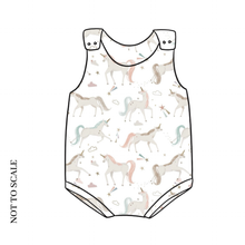 Load image into Gallery viewer, Unicorn Dream Bloomer Romper
