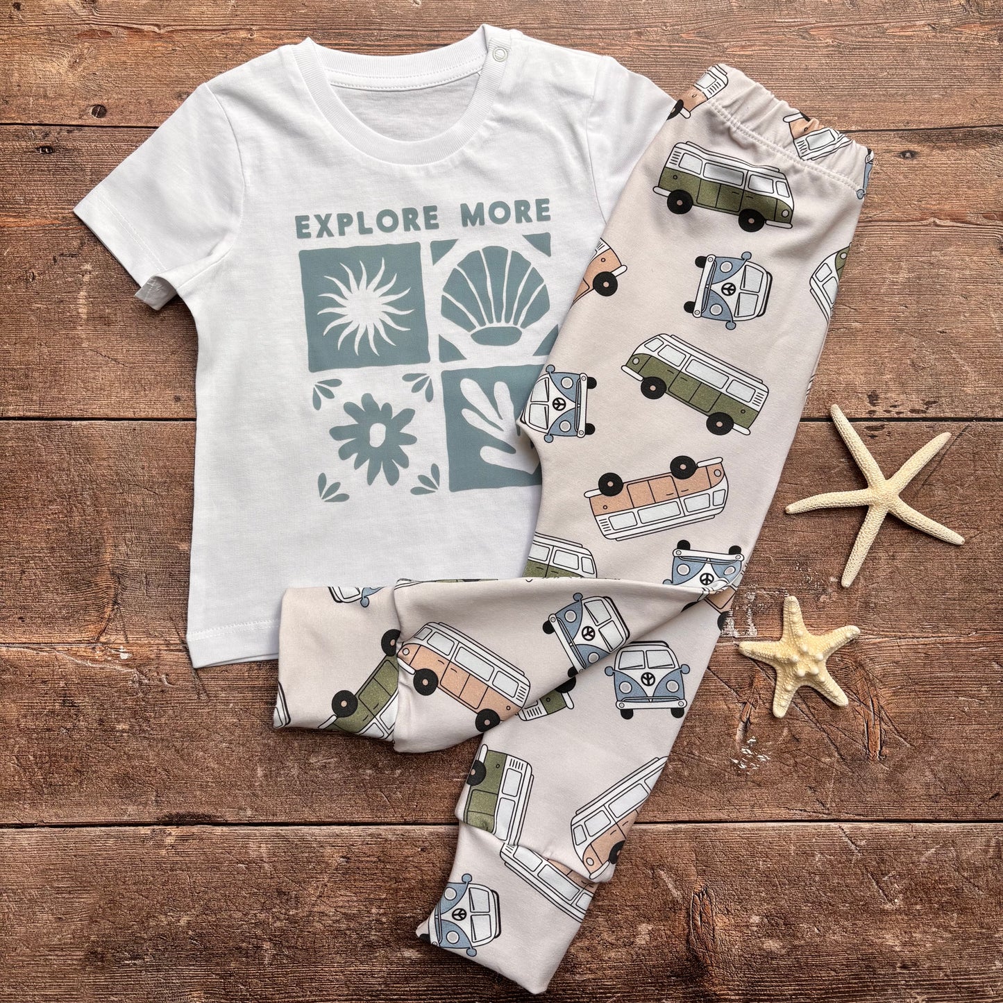 Explore More Grid T-Shirt (Blue)
