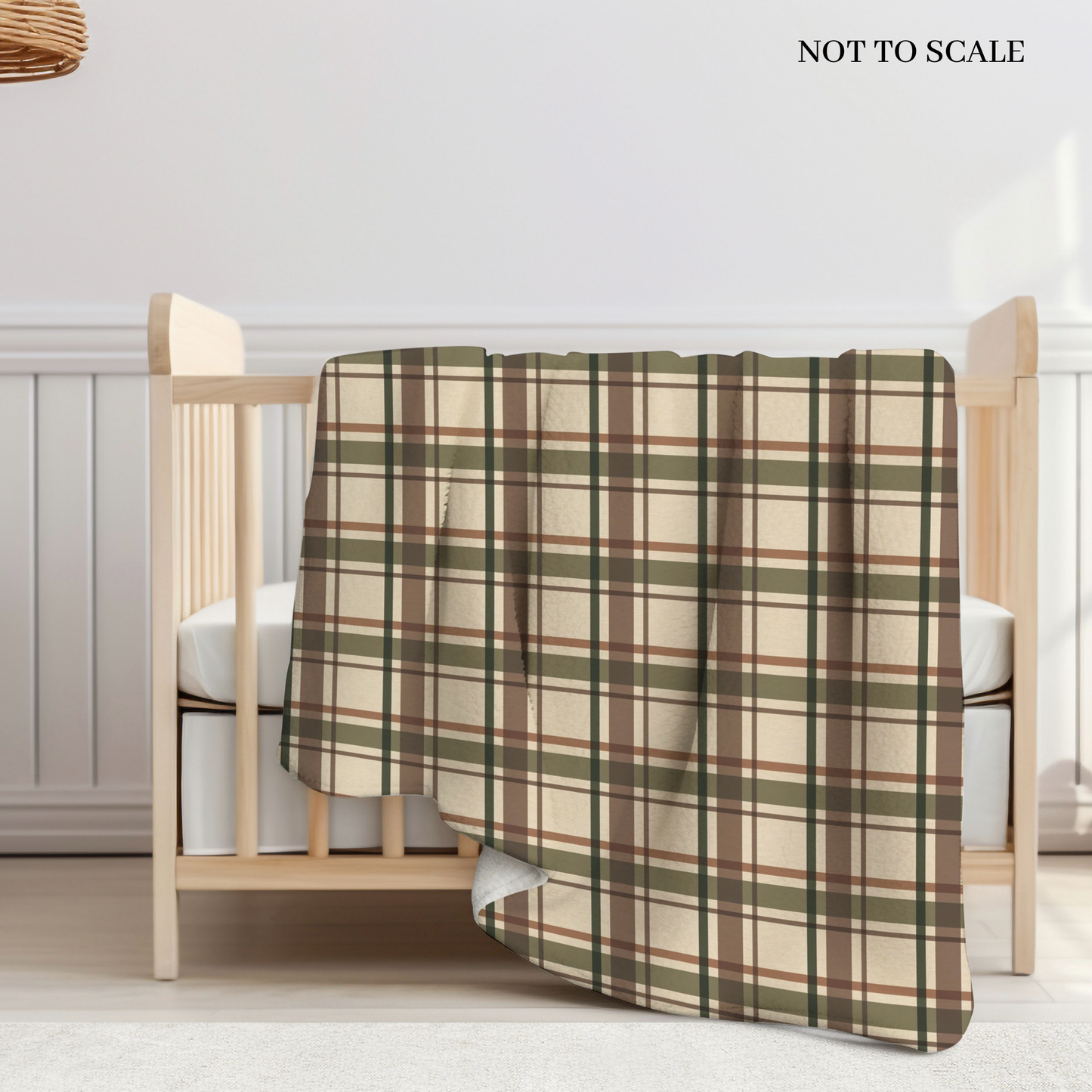 Wild Wood Check Sherpa Blanket
