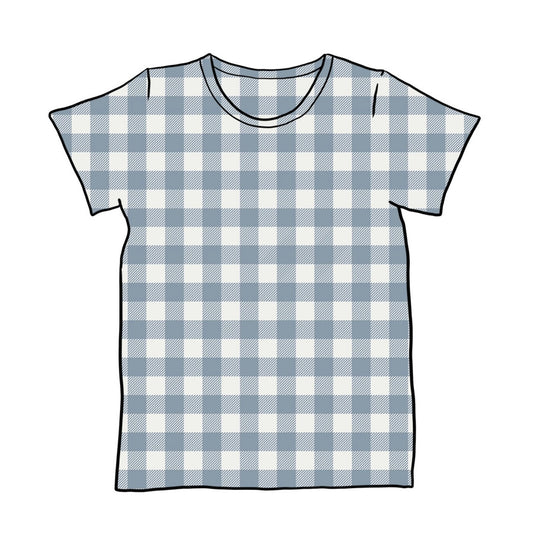 Denim Gingham T-Shirt