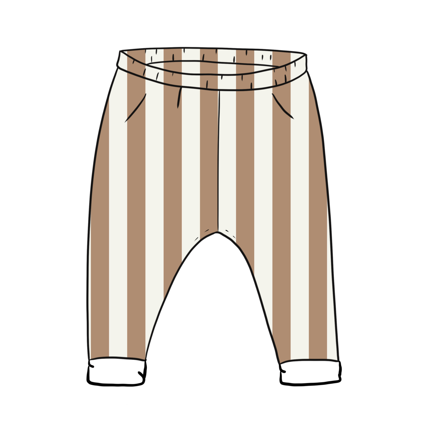 Taupe Stripes Toddler & Child Leggings