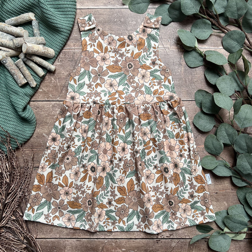 Folk Floral Pinafore Dress 18-24m