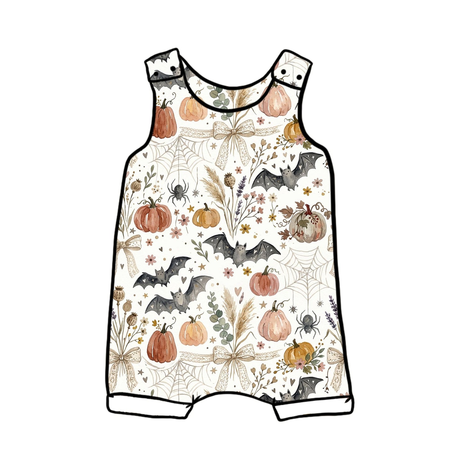 Boho Halloween Child & Baby Short Romper