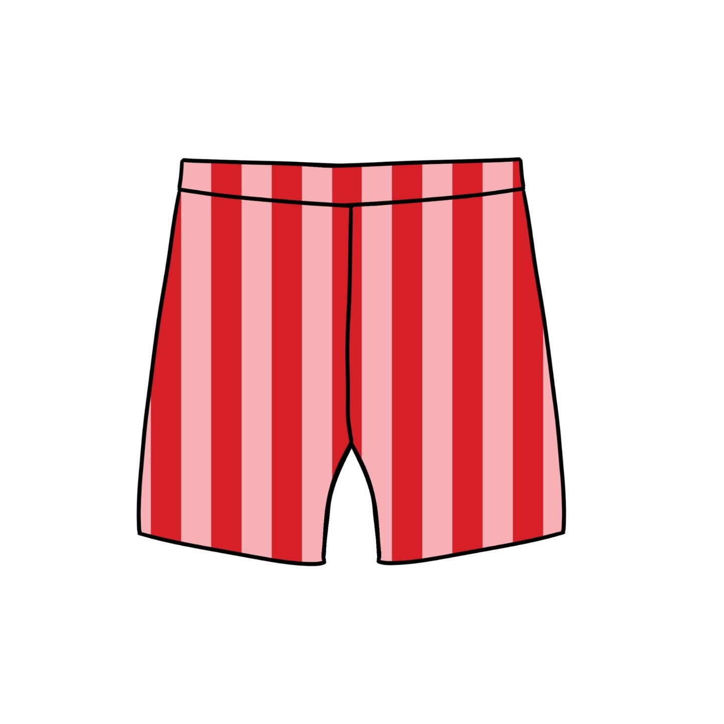 Pink & Red Stripes Baby & Child Lounge Shorts