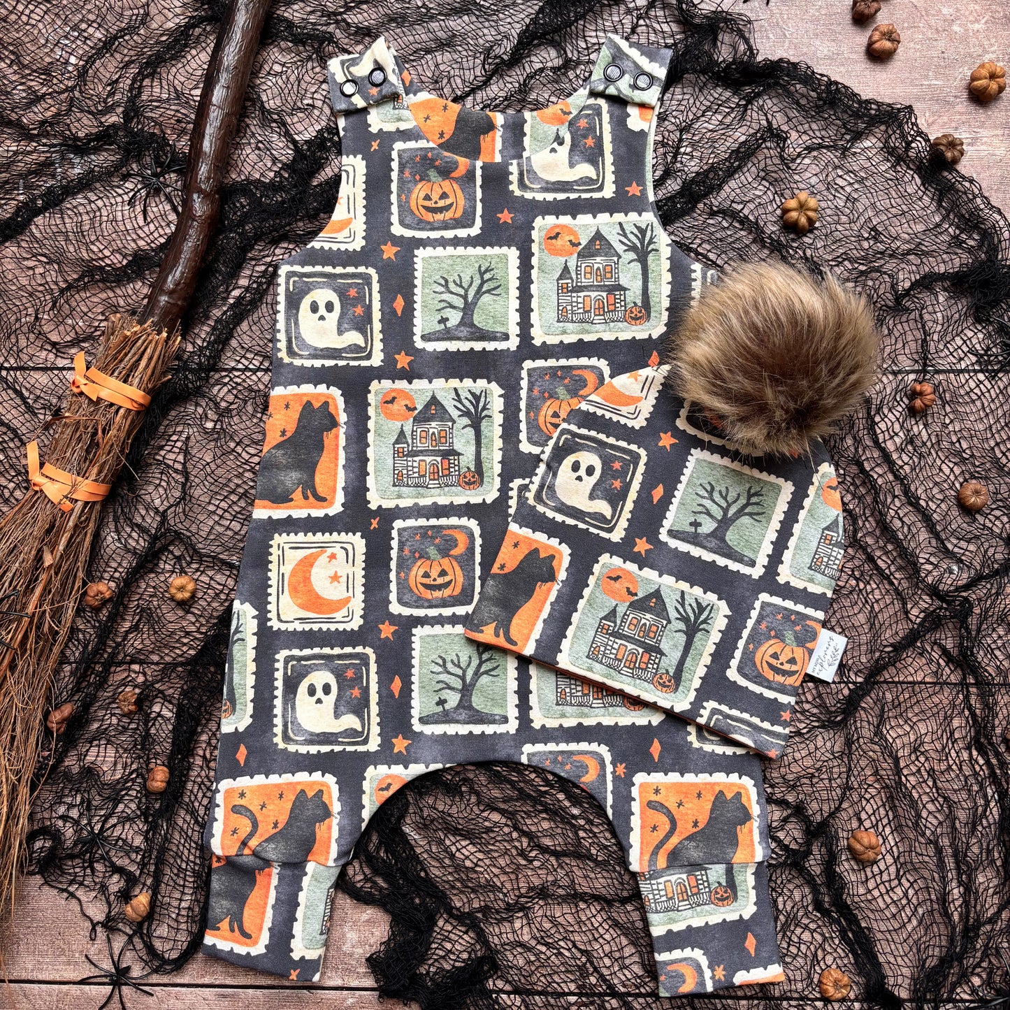 Halloween Stamps Child & Baby Full Length Romper