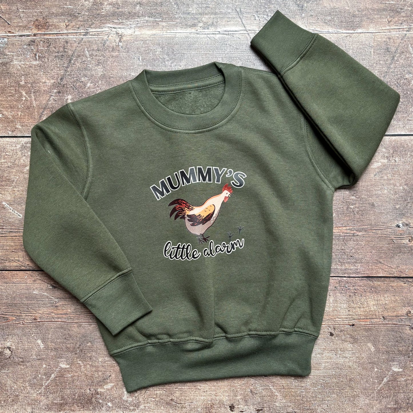 Mummy's Little Alarm Khaki Sweatshirt