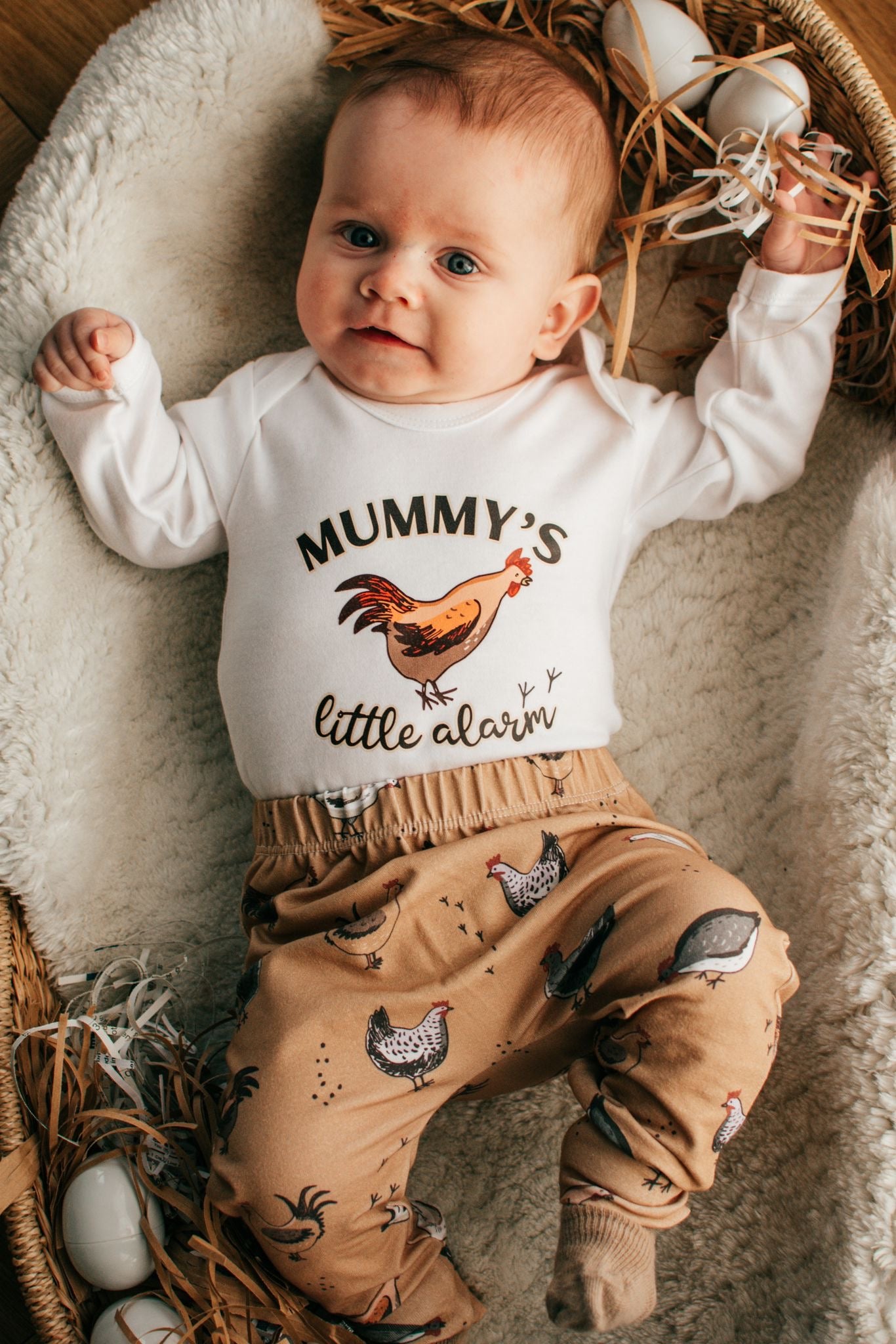 Mummy's Little Alarm Baby Bodysuit