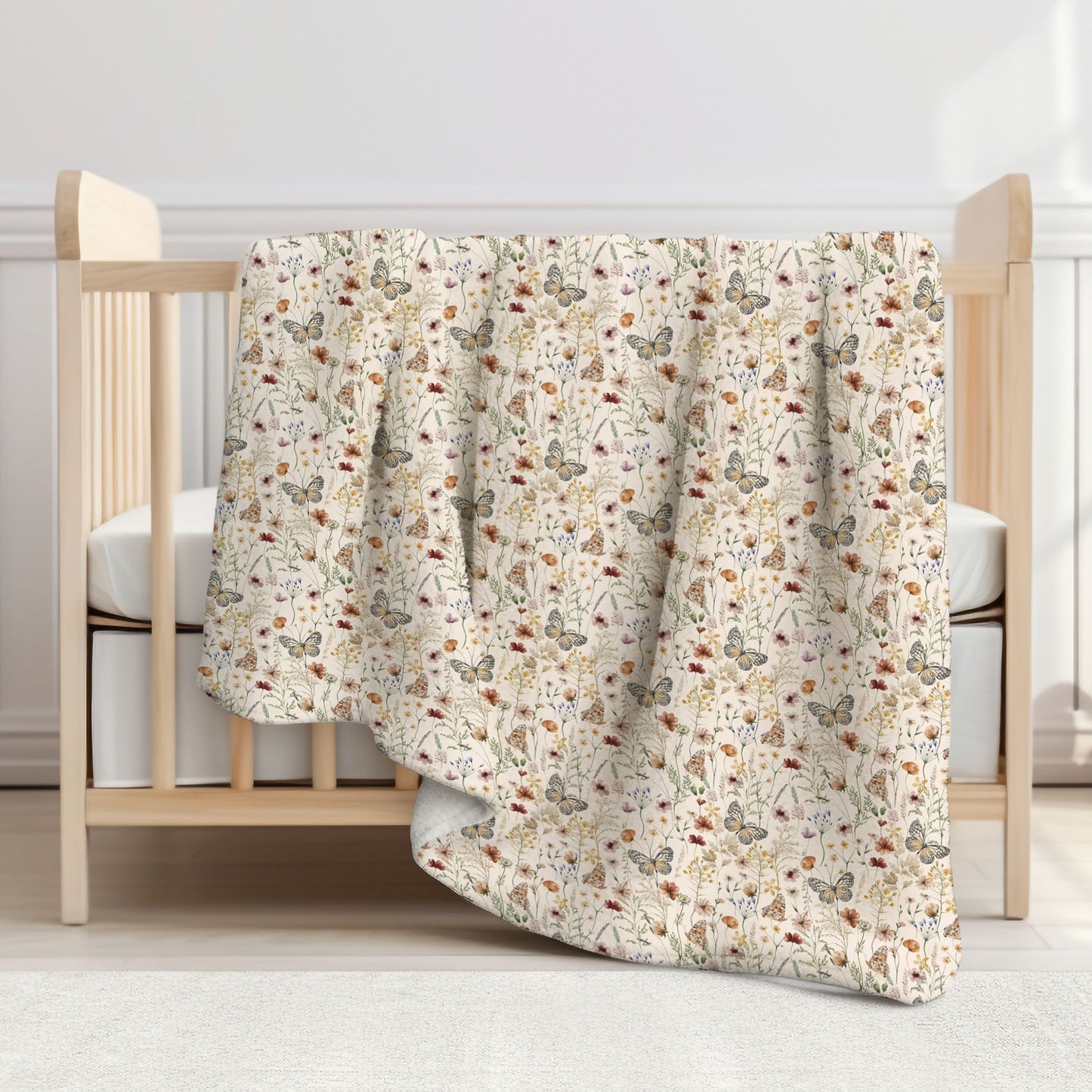 Wild Meadow Toddler & Child Sherpa Blanket